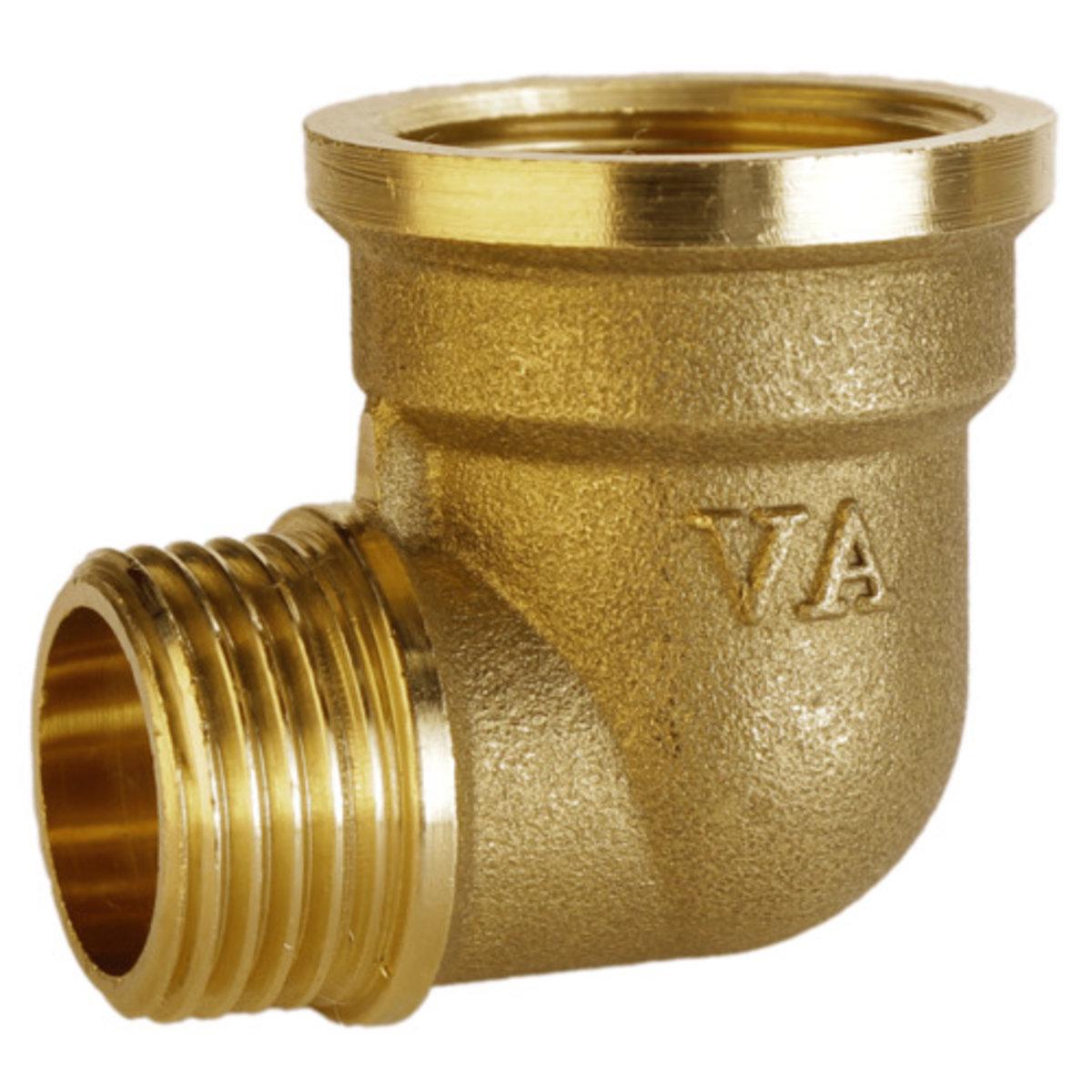 Коліно латунне VA 3/4x1/2" ЗВ (PUD-А0106А) Коліно латунне VA 3/4x1/2" ЗВ (PUD-А0106А)