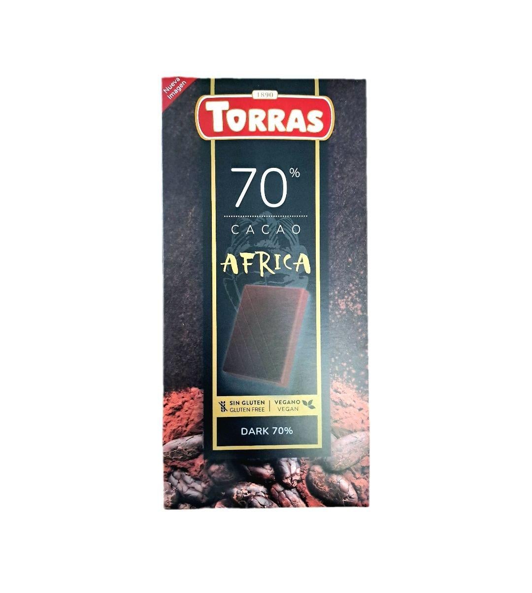 Чорний шоколад 114 Torras Africa 70% 100 г (13355024)