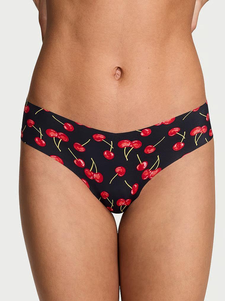 Трусики стринги Victoria's Secret No Show Strappy Thong Panty S Черный (27185569)