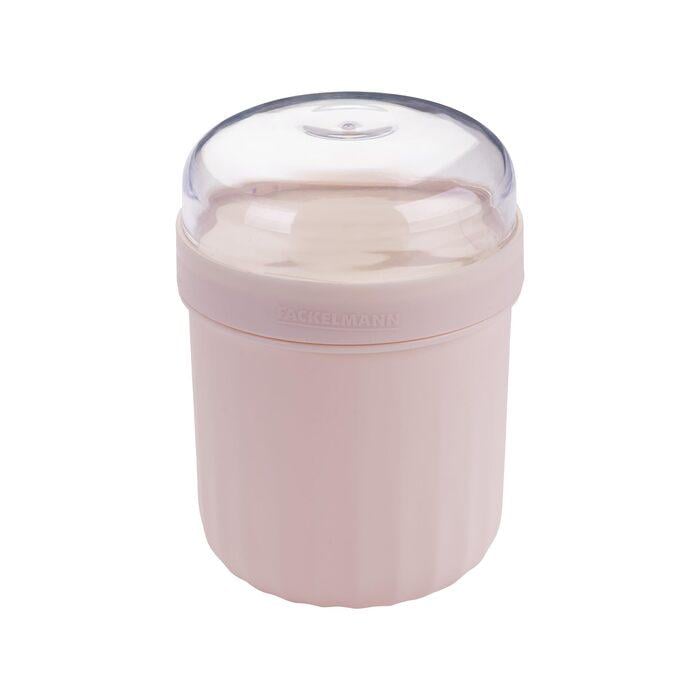 Стаканчик для хлопьев Fackelmann Pamela Reif со складной ложкой 500 мл Пастельно-бежевый (2676621)