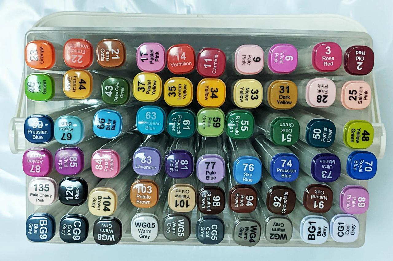 Набор скетч-маркеров для рисования двусторонних Aihao sketchmarker 60 шт. (PM508-60) Набор скетч-маркеров для рисования двусторонних Aihao sketchmarker 60 шт. (PM508-60)