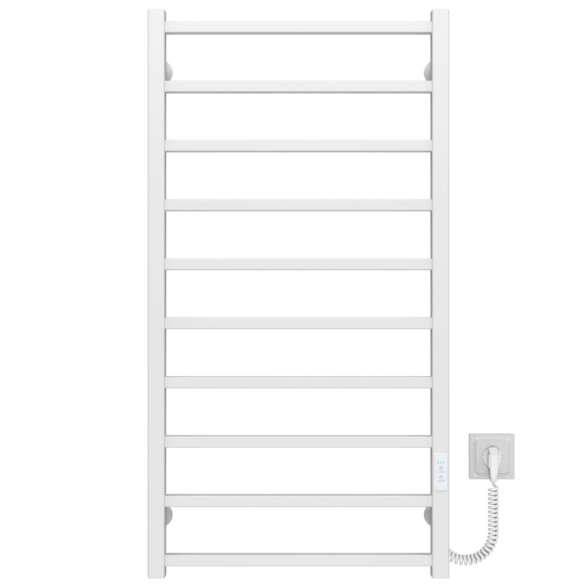 Полотенцесушитель электрический Deffi Forest П10 WD04 нержавеющая сталь 600х1000 мм Белый (A.FR.100.60.10.EWR4)