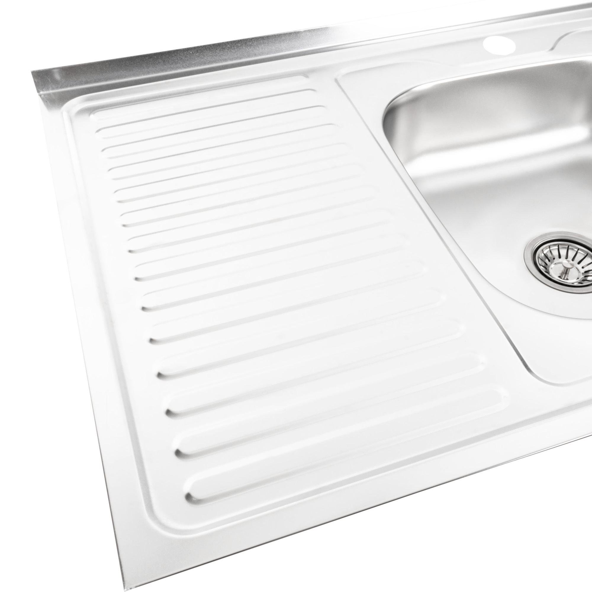 Комплект мойка накладная 8060 сатин "R" 0,7/160 Valeso и 56 NESP смеситель кухонный - фото 6 Комплект мойка накладная 8060 сатин "R" 0,7/160 Valeso и 56 NESP смеситель кухонный - фото 6