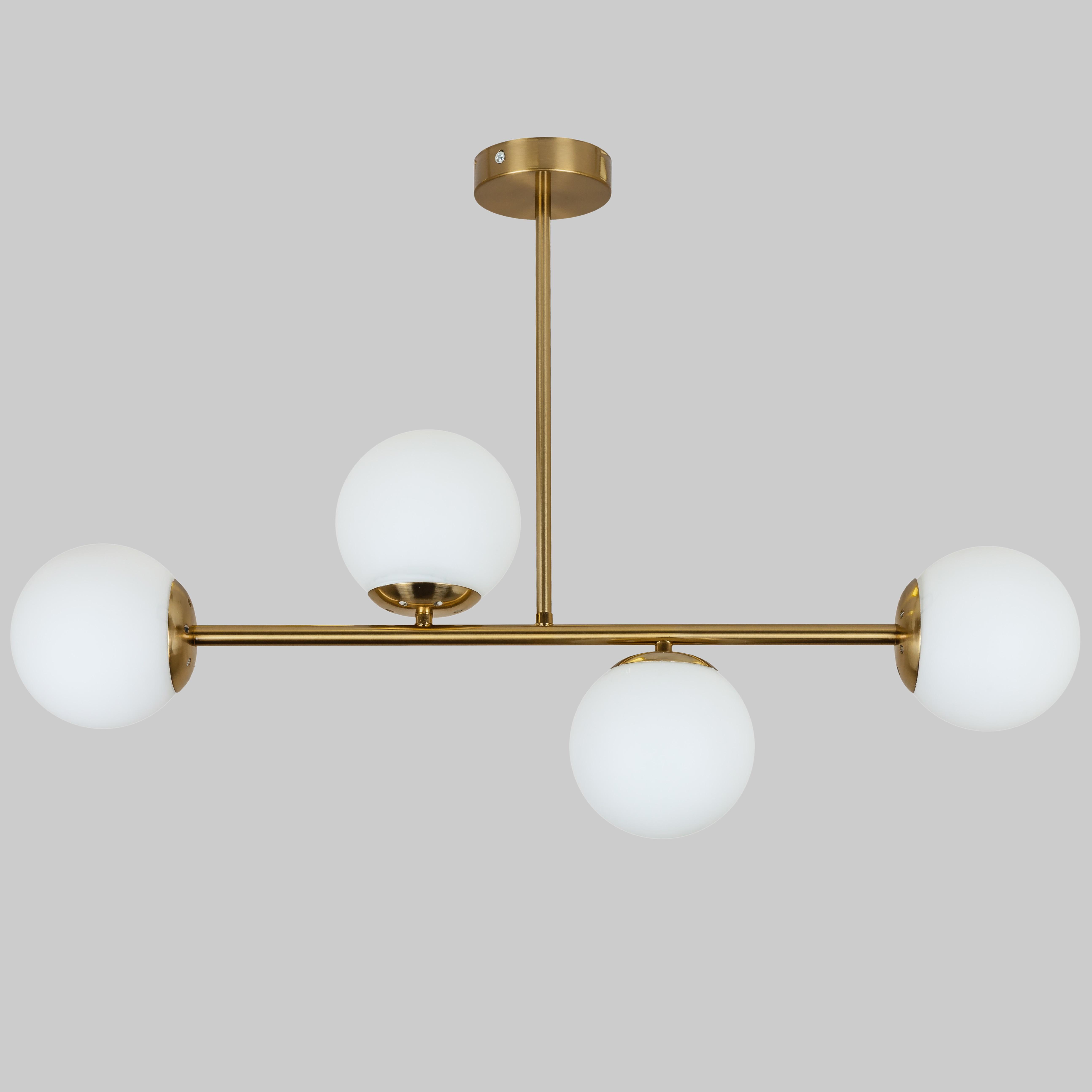 Люстра современная Modern Luxe Бронзовый (52-9825-4 BRZ+WH) Люстра современная Modern Luxe Бронзовый (52-9825-4 BRZ+WH)