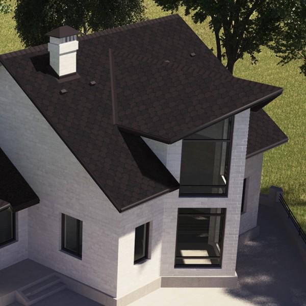 Битумная черепица Aquaizol Мозаика ЭКО 3,0 м2 Коричневый (29636480) - фото 3