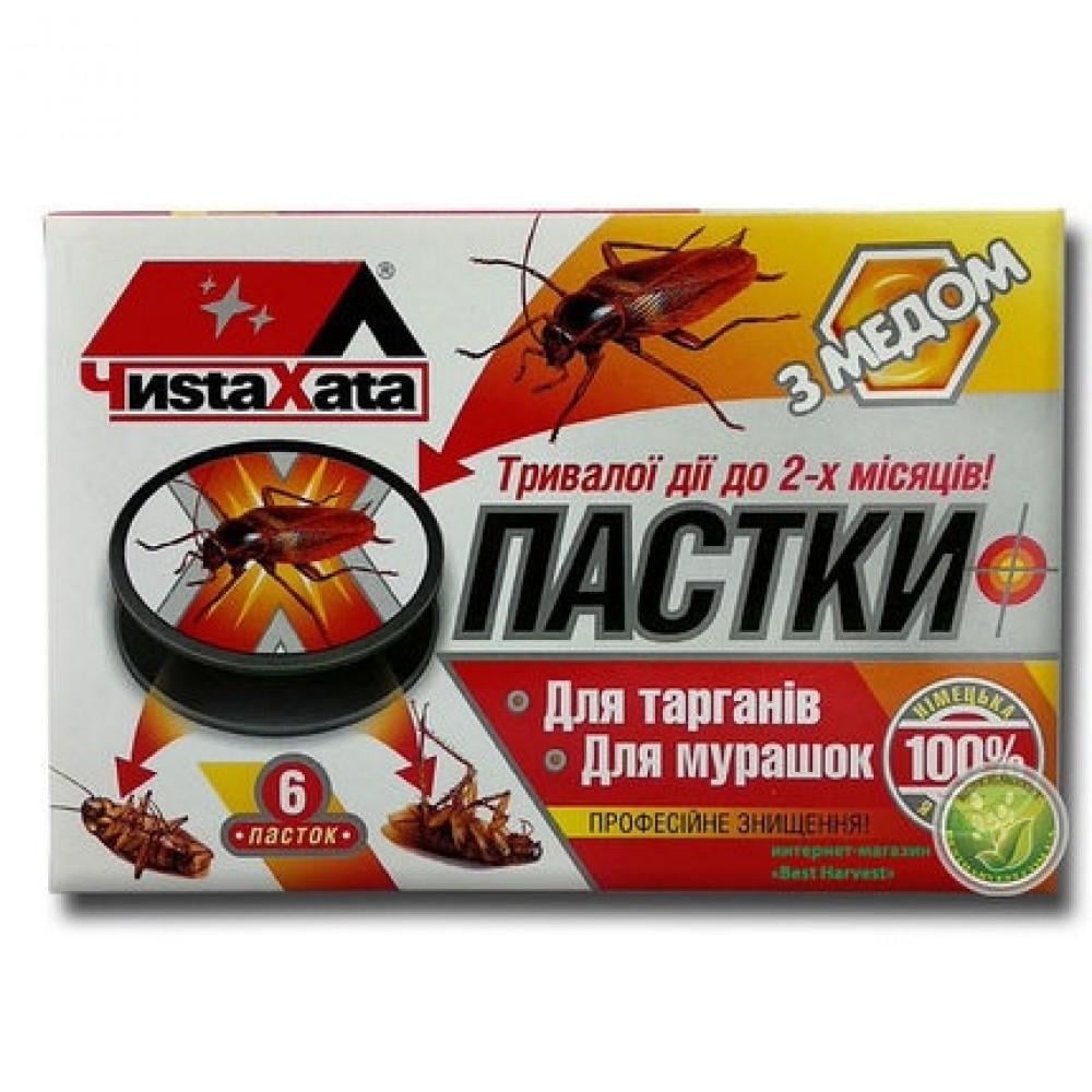 Пастка для тарганів Чиста Хата з медом 6 шт.