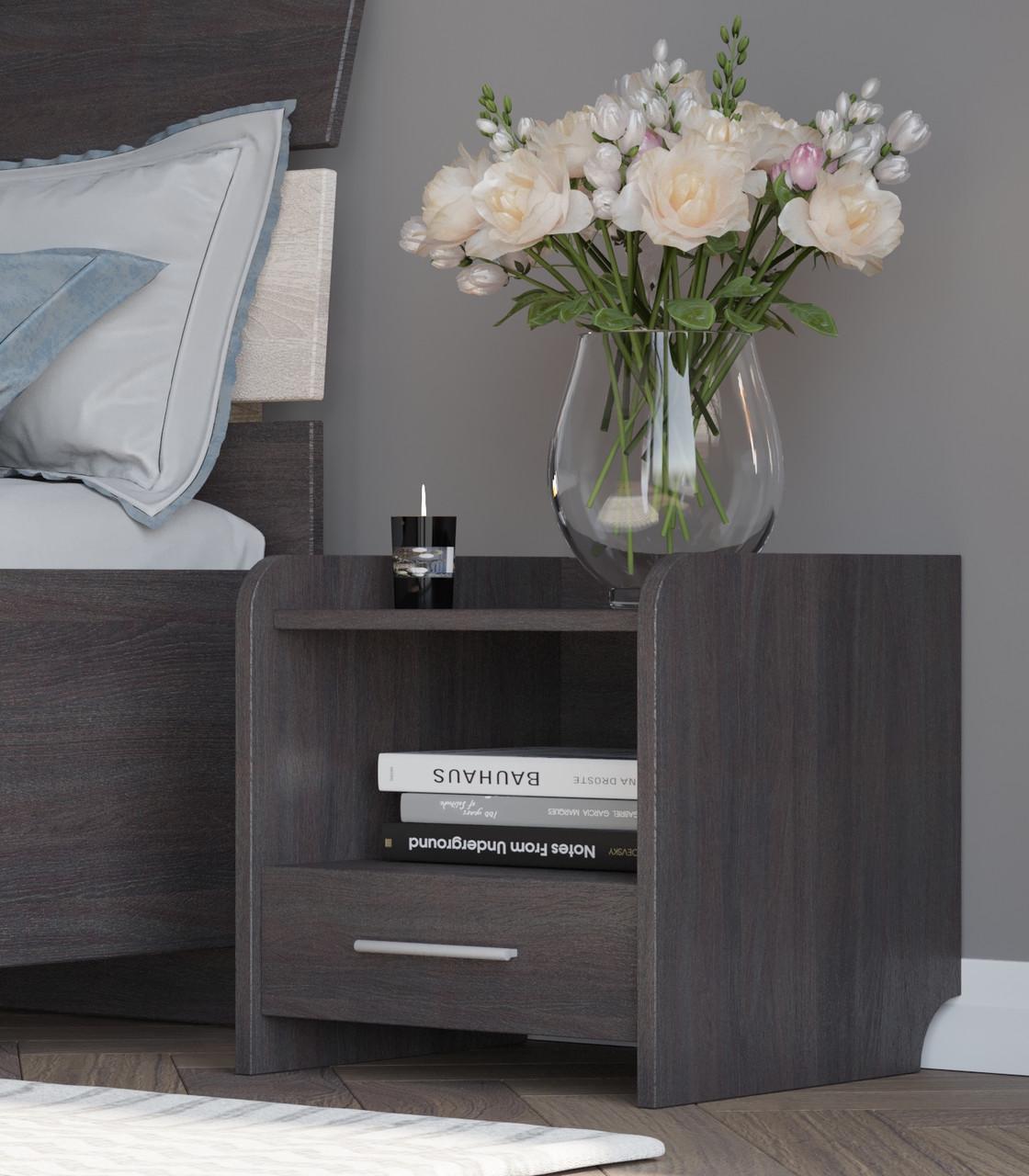 Тумба прикроватная Еверест Т-1 40х40х40 см Венге темный (DTM-2358) - фото 2