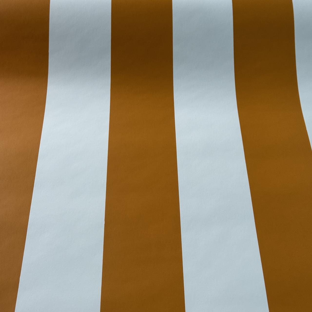 Обои виниловые Marburg 50507 флизелин в полоску 0,53х10 м Белый с оранжевым (2729970908)