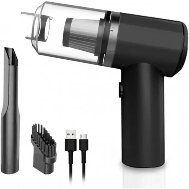 Автомобильный пылесос Vacuum cleaner USB 2in1 100 мл 60 Вт с фильтром тонкой очистки (opt-13339)