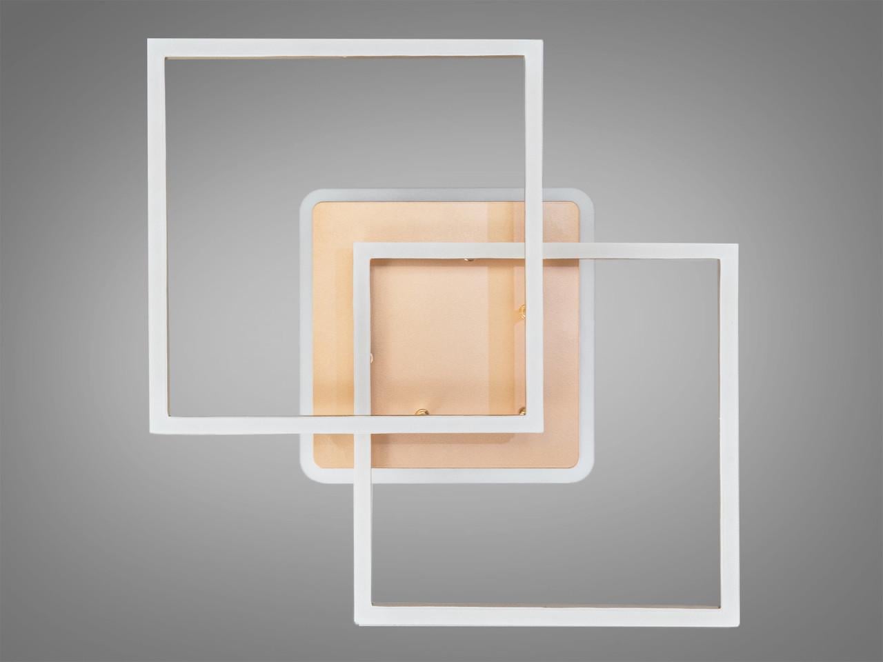 Люстра светодиодная потолочная для гостиной Diasha 2546G LED 3color dimmer 64 Вт с пультом Золотой (2922743421)