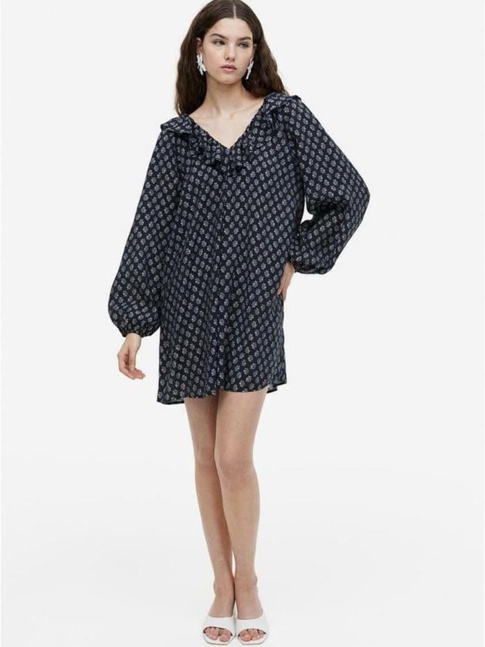 Сукня H&M Квіти S Чорно-білий (E1071181474) Сукня H&M Квіти S Чорно-білий (E1071181474)