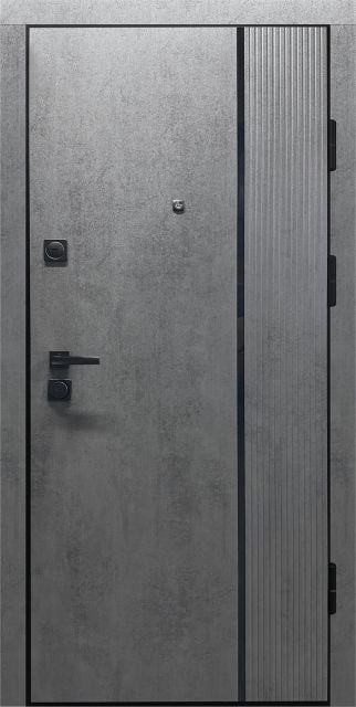 Дверь входная для квартиры CITY STYLE 1 860x2050 мм Темный Бетон (81857)