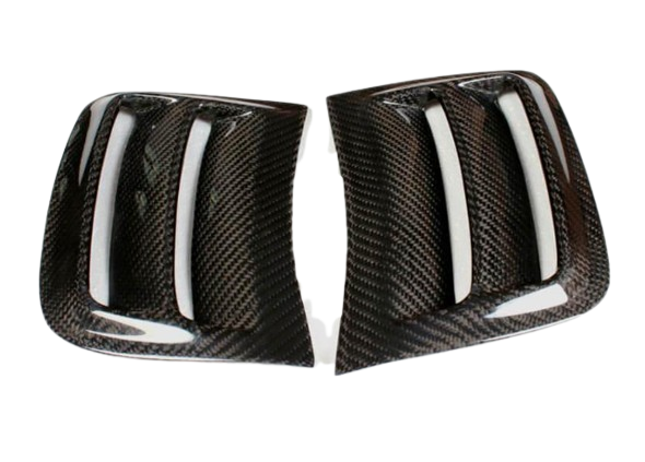 Накладки на бампер передний DDCarbon для C63 AMG Sedan Mercedes C-class W204 2007-2015 гг. натуральный карбон (147855)