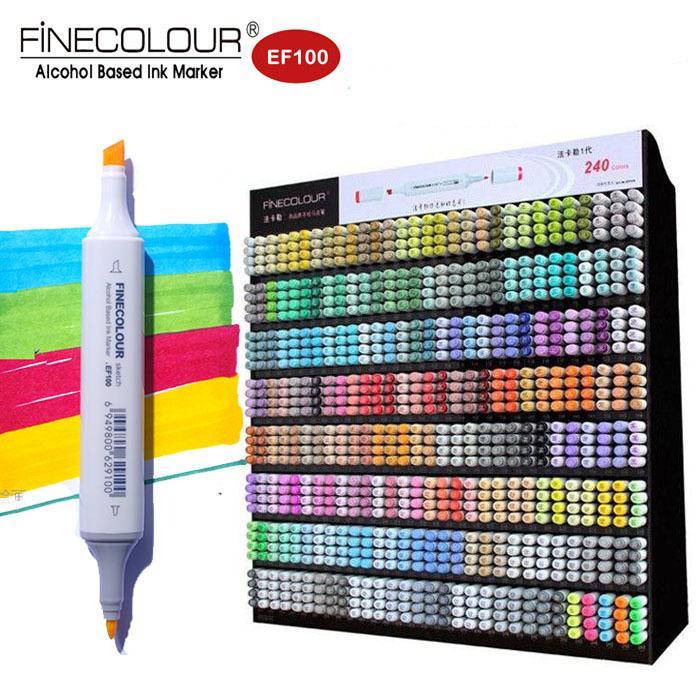 Маркер спиртовой Finecolour Sketchmarker 063 №4 GG63 Серо-зеленый (EF100-63) - фото 3