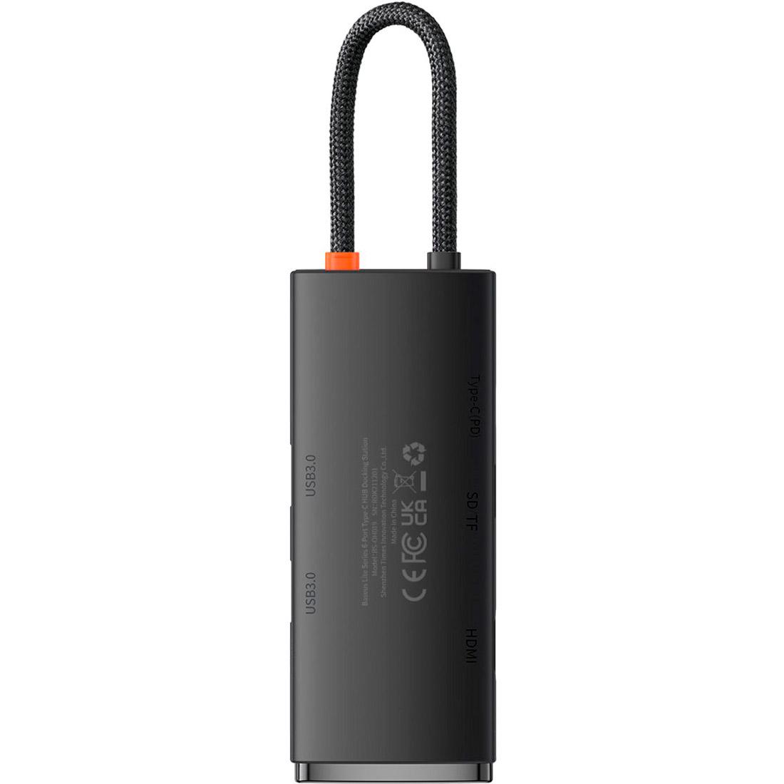 USB-хаб Baseus Lite Series 6-Port Type-C PD (WKQX050101) - фото 3