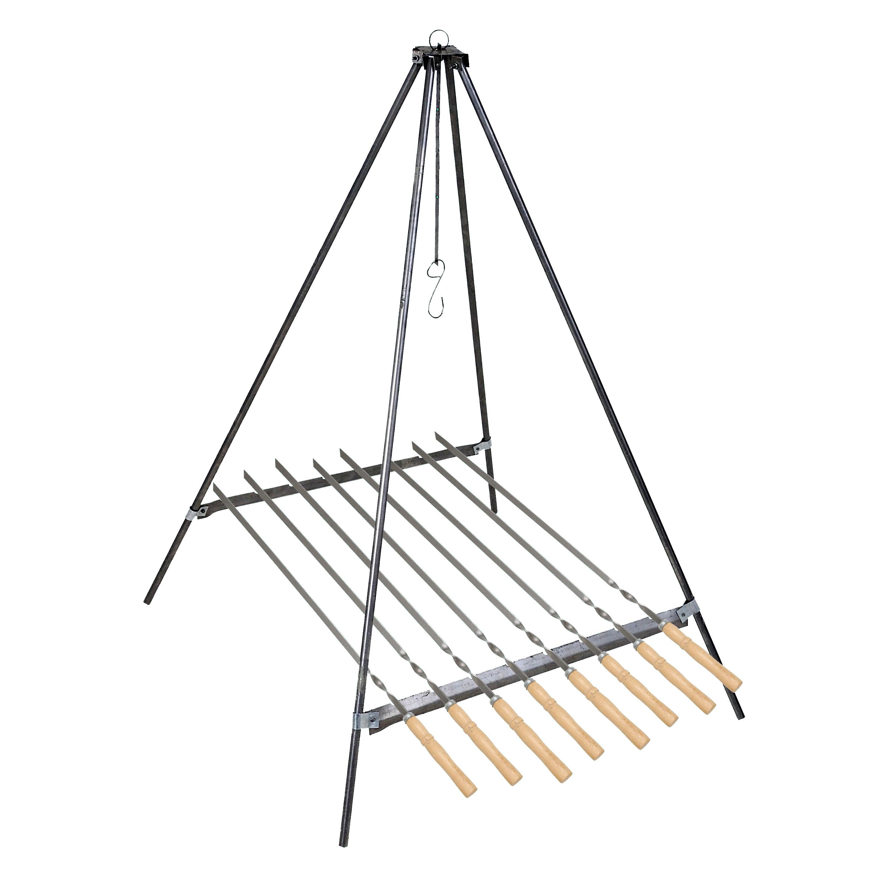 Набір Чотиринога 1 м/багаття для казана/шампури Набір Чотиринога 1 м/багаття для казана/шампури