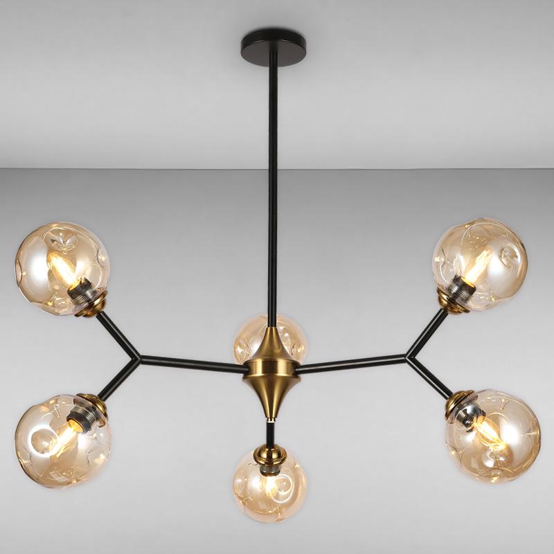 Люстра молекула подвесная Levistella 7520030-6 Черный