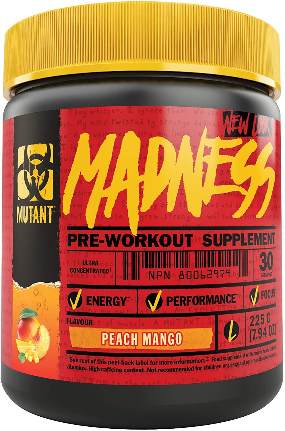 Предтренировочный комплекс MUTANT Madness 225 г Peach Mango