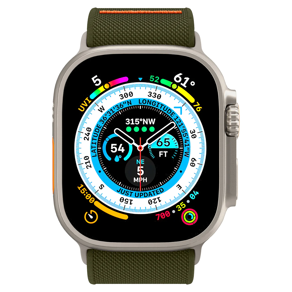 Ремешок Spigen Lite Fit Ultra for Watch 49/45/44/42 Khaki (AMP05985) - фото 9