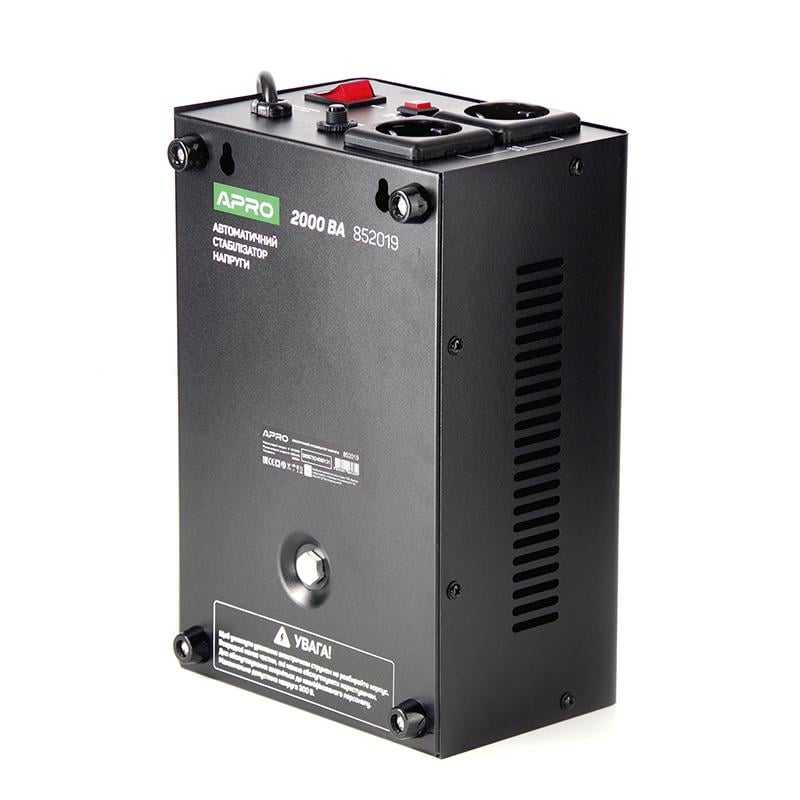 Стабілізатор напруги релейний APRO AVR-2000V підвісний - фото 6