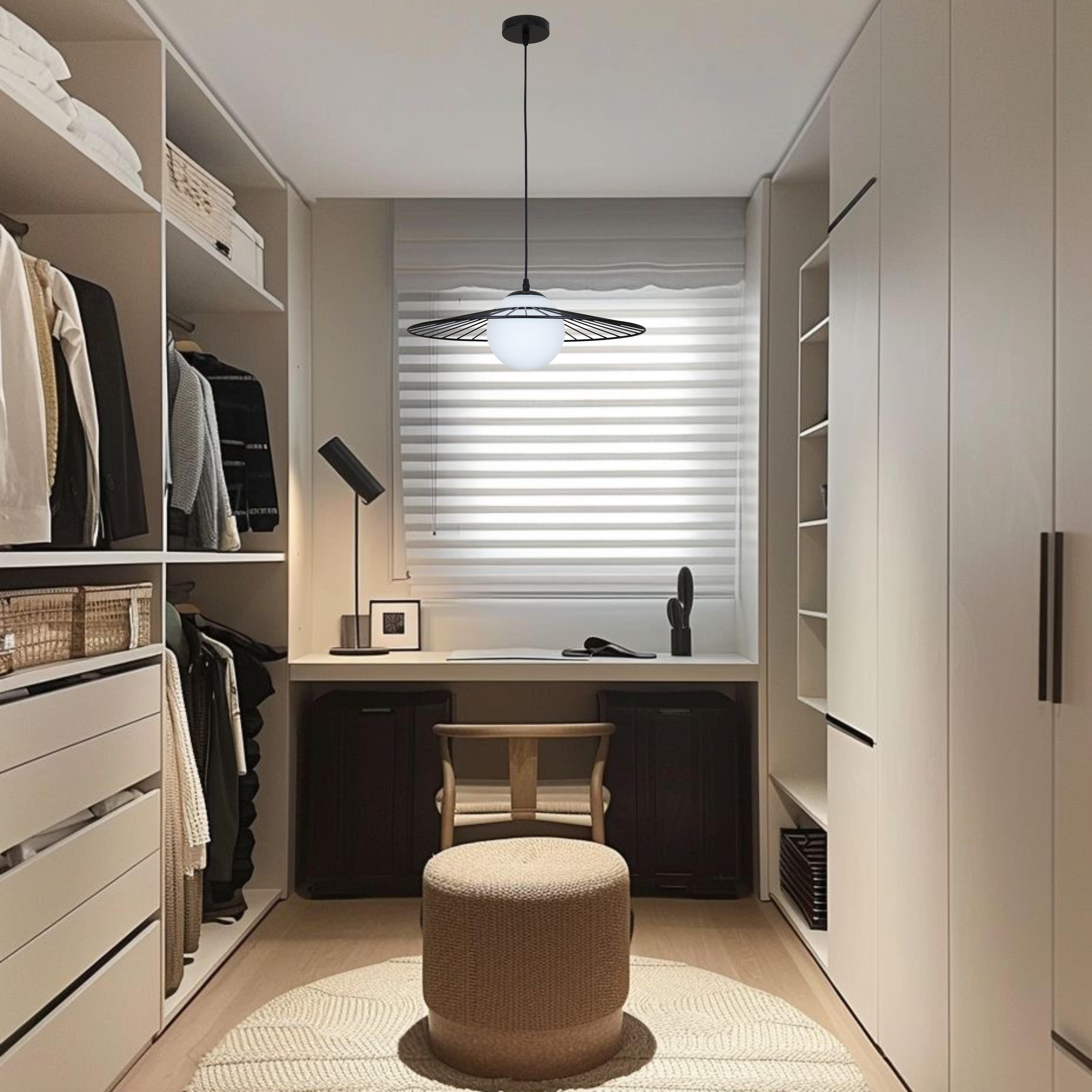 Підвіс дизайнерський 15 см Чорний (52-9805-1 BK+WH) - фото 4 Підвіс дизайнерський 15 см Чорний (52-9805-1 BK+WH) - фото 4