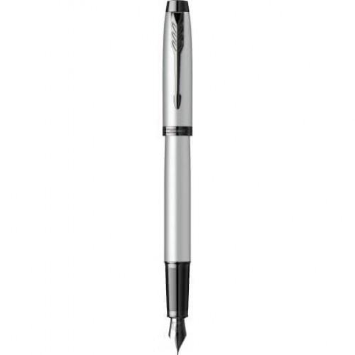 Ручка перьевая Parker IM 17 Achromatic Grey BT FP F 22 811