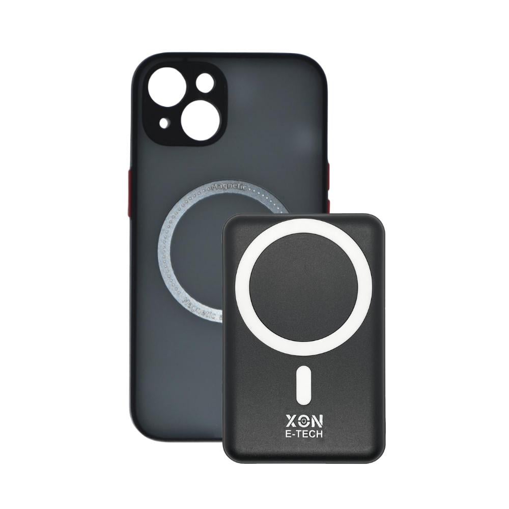 Чохол з бездротовою батареєю XON 5000 mAh для iPhone 13 BatteryCase Чорний (960103142)
