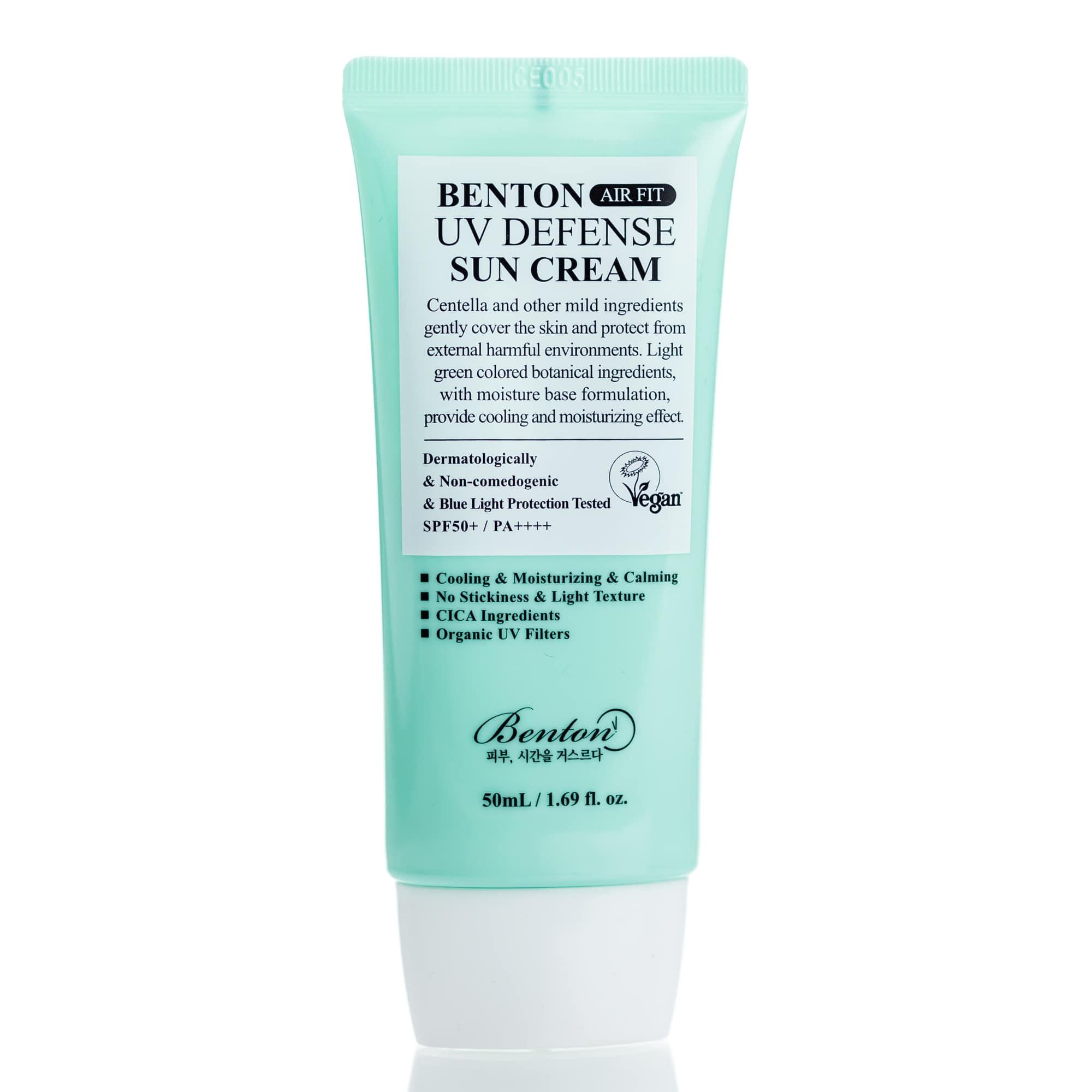 Крем солнцезащитный с центеллой Benton Air Fit UV Defense Sun Cream SPF50+/PA++++ 50 мл