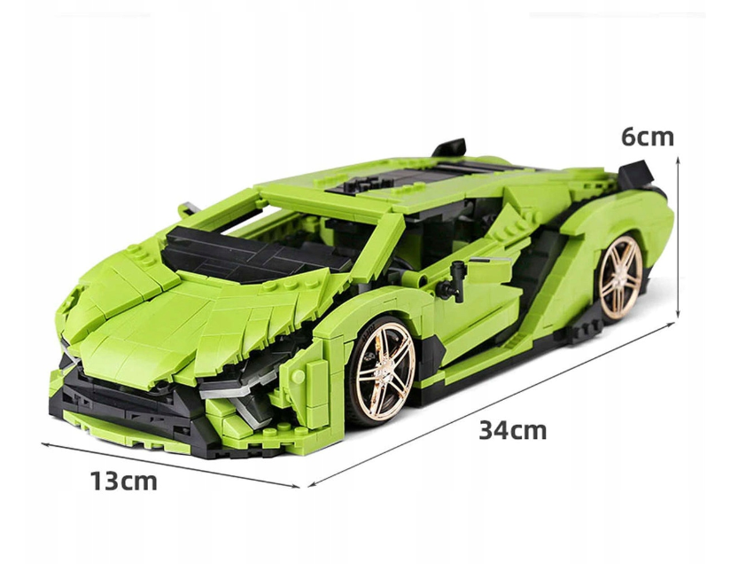Конструктор детский Mould King TECHNIC Lamborghini Sian Sierne Машина для мальчика 1168 дет. (22773730) - фото 4