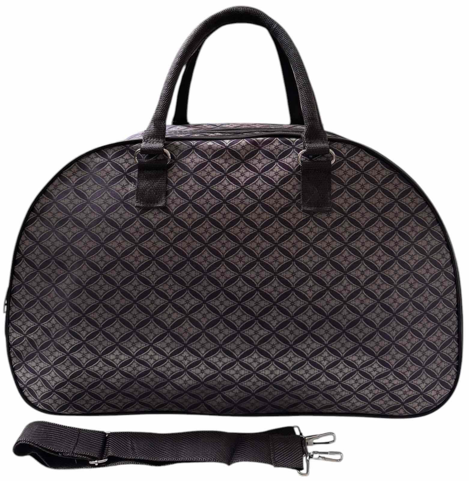 Сумка дорожная ручная кладь с длинным ремнем через плечо Светло-коричневый (2546BR)