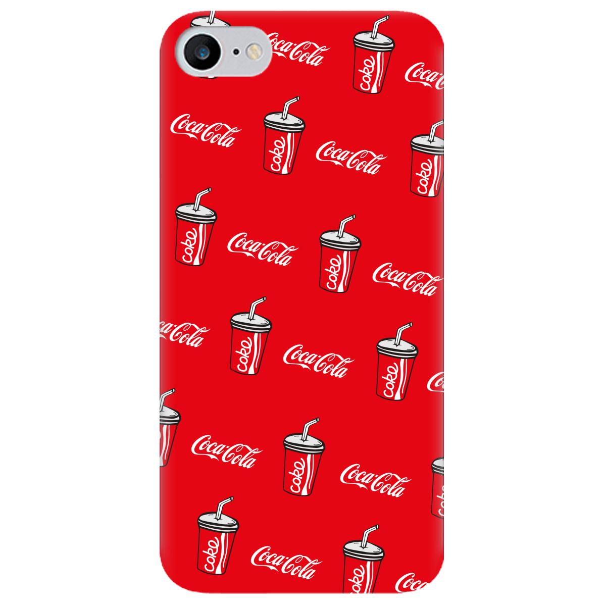 Силиконовый чехол Zorrov для Apple iPhone SE 2020 - Coca Cola (14090060225087560)