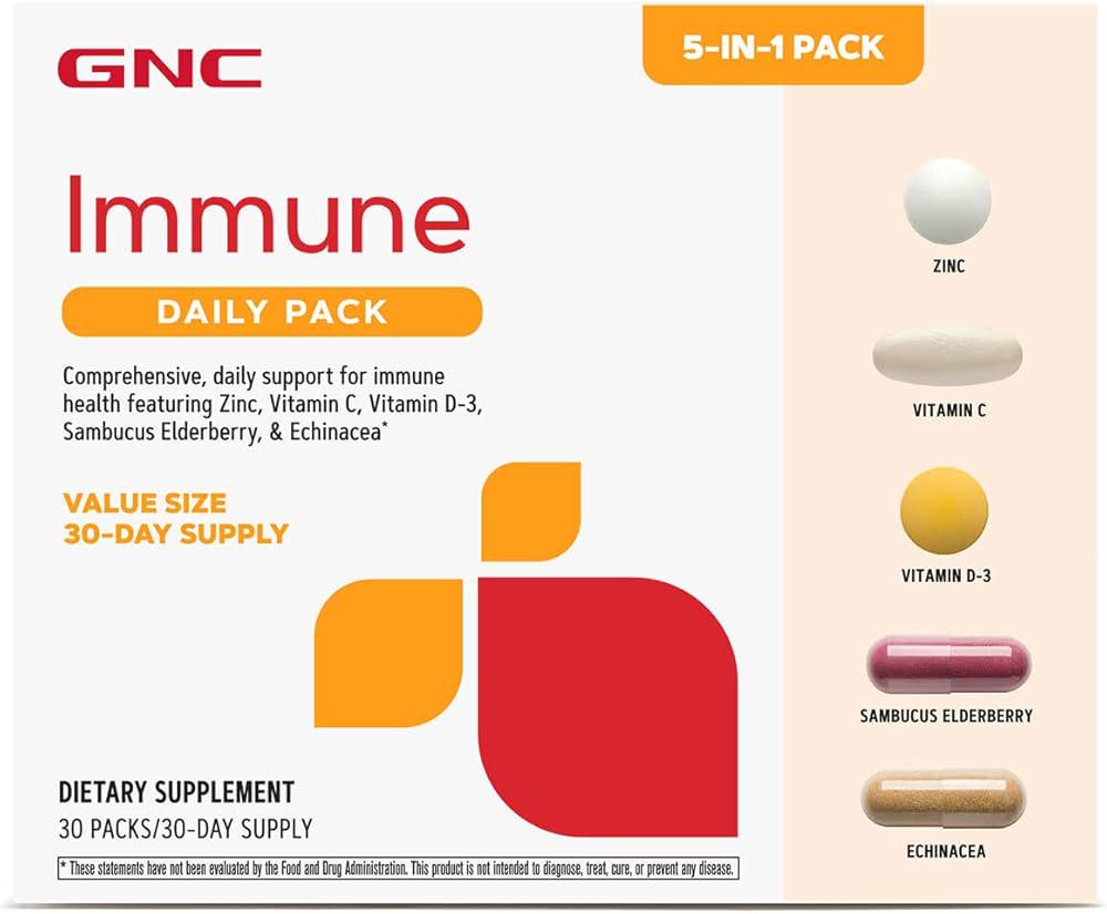Витамины Для поддержания иммунной системы Gnc Immune Health 30 Пакетов
