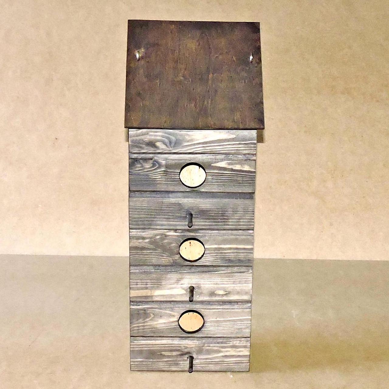 Шпаківня садова з дерева Папуга Капучино (СКВ-001509) - фото 3 Шпаківня садова з дерева Папуга Капучино (СКВ-001509) - фото 3