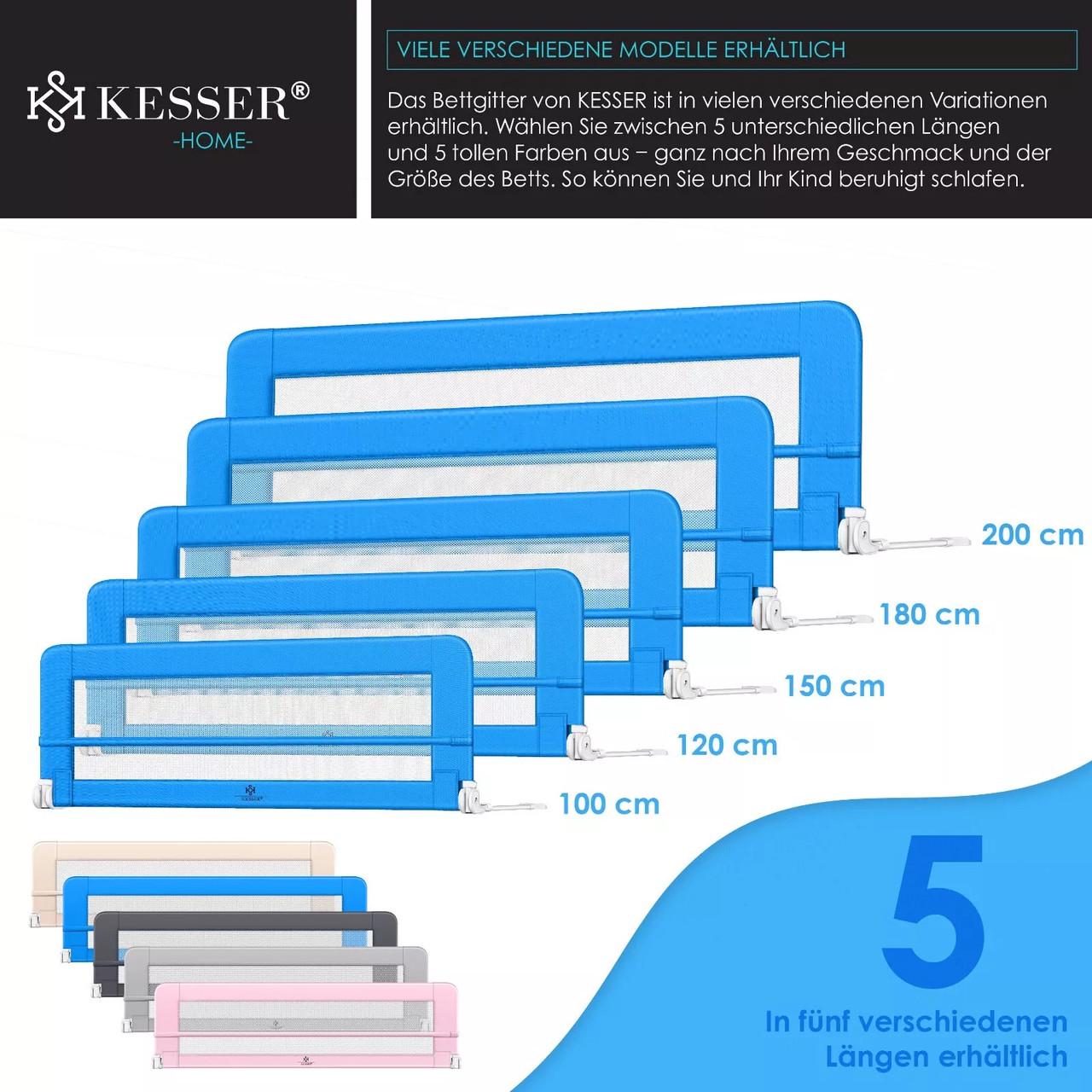 Ограждение детской кровати KESSER 200 см Синий - фото 9