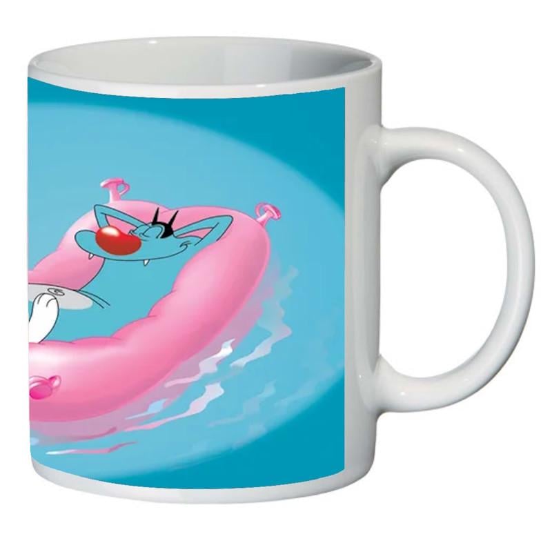 Чашка с принтом Оги и тараканы 004 (2356728106)