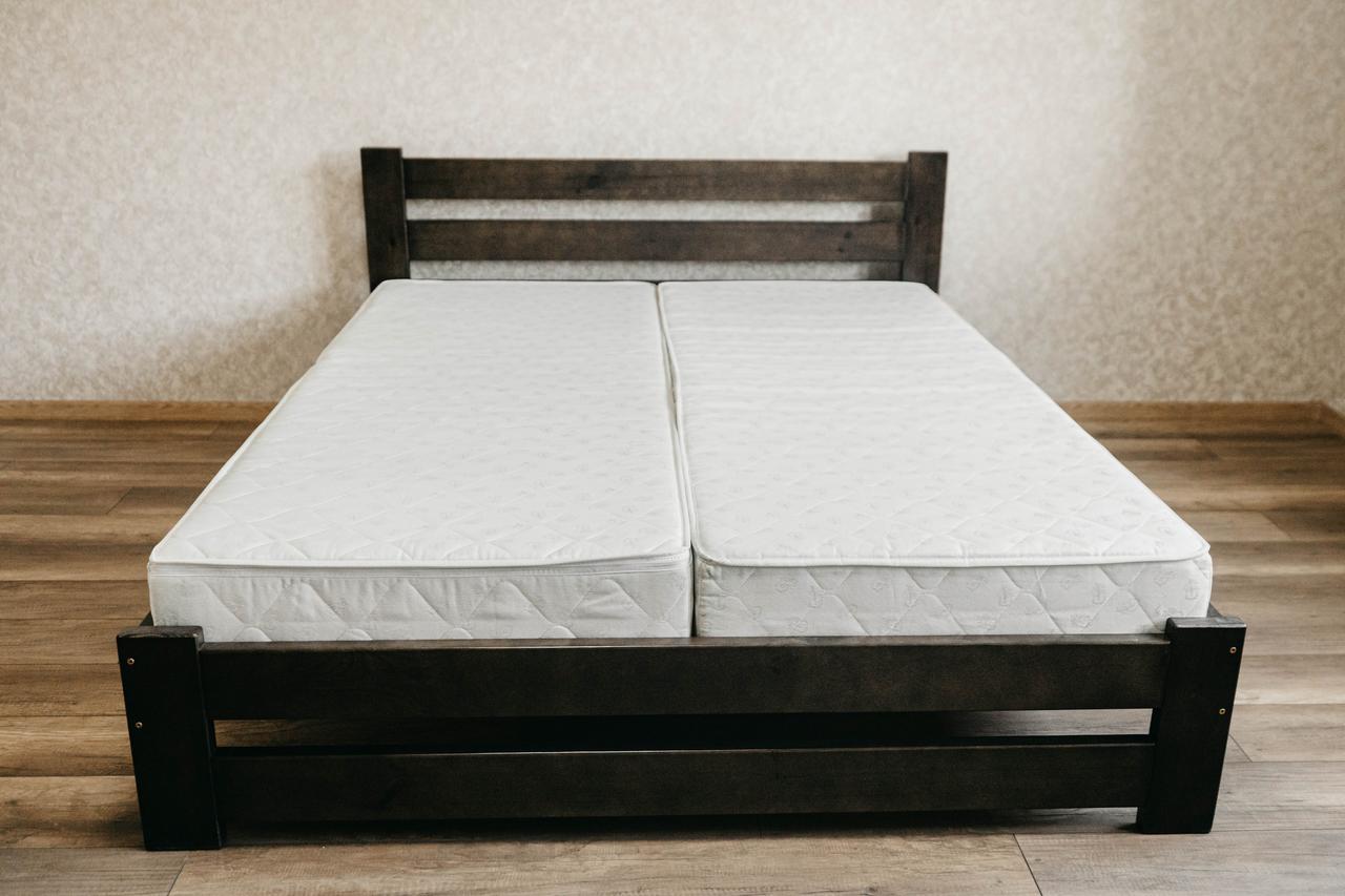 Ліжко двоспальне з масиву сосни 140x200 см Венге (1869040373) - фото 2 Ліжко двоспальне з масиву сосни 140x200 см Венге (1869040373) - фото 2