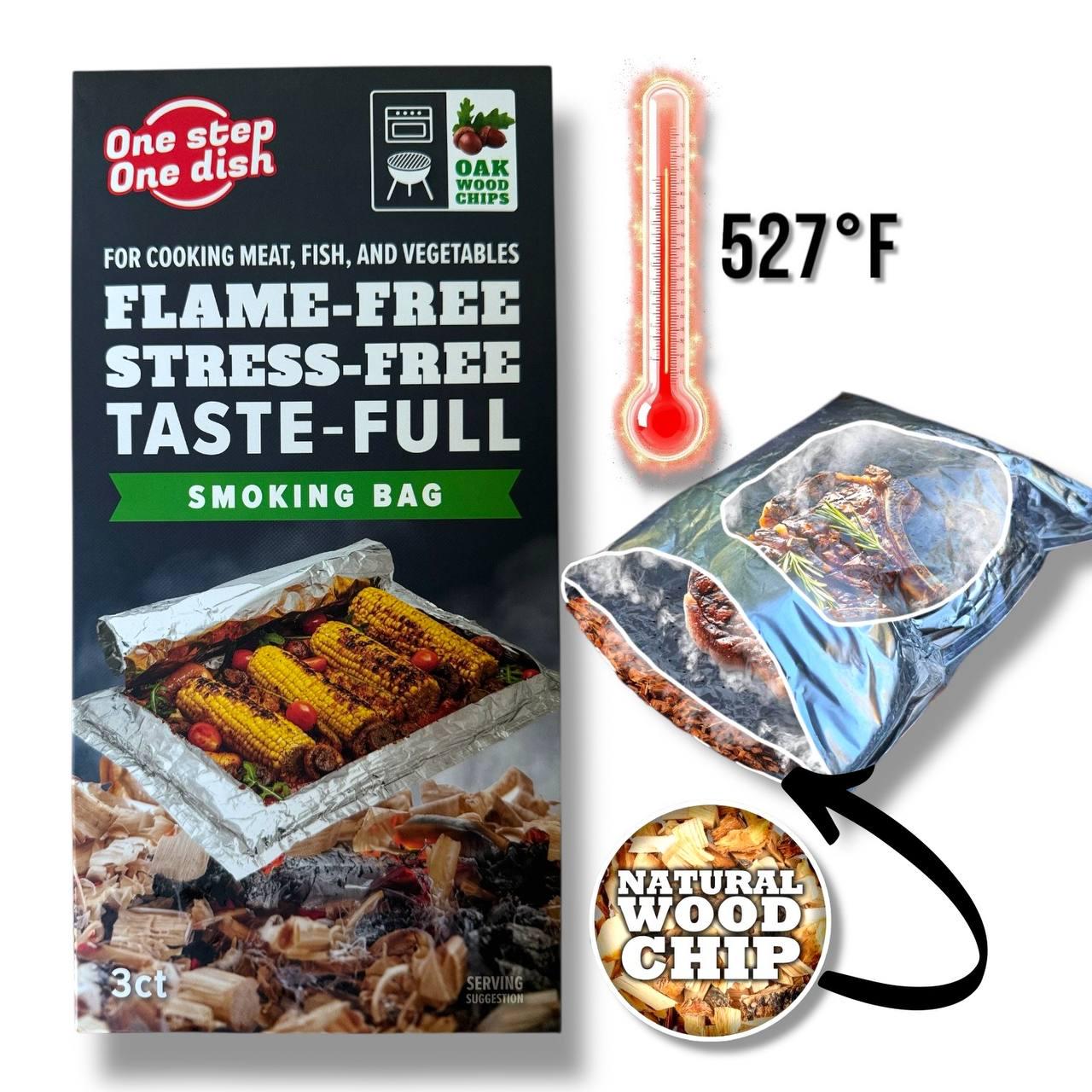 Пакет для копчення і запікання OneStepOneDish! LIMITED з дубовою щепою (28803721) - фото 3