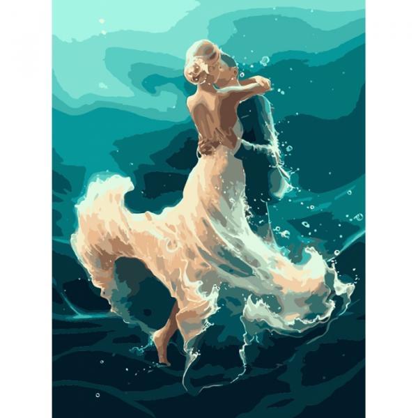 Картина по номерам Идейка Люди На Волны танца 40х50 см (КНО4566-mt)