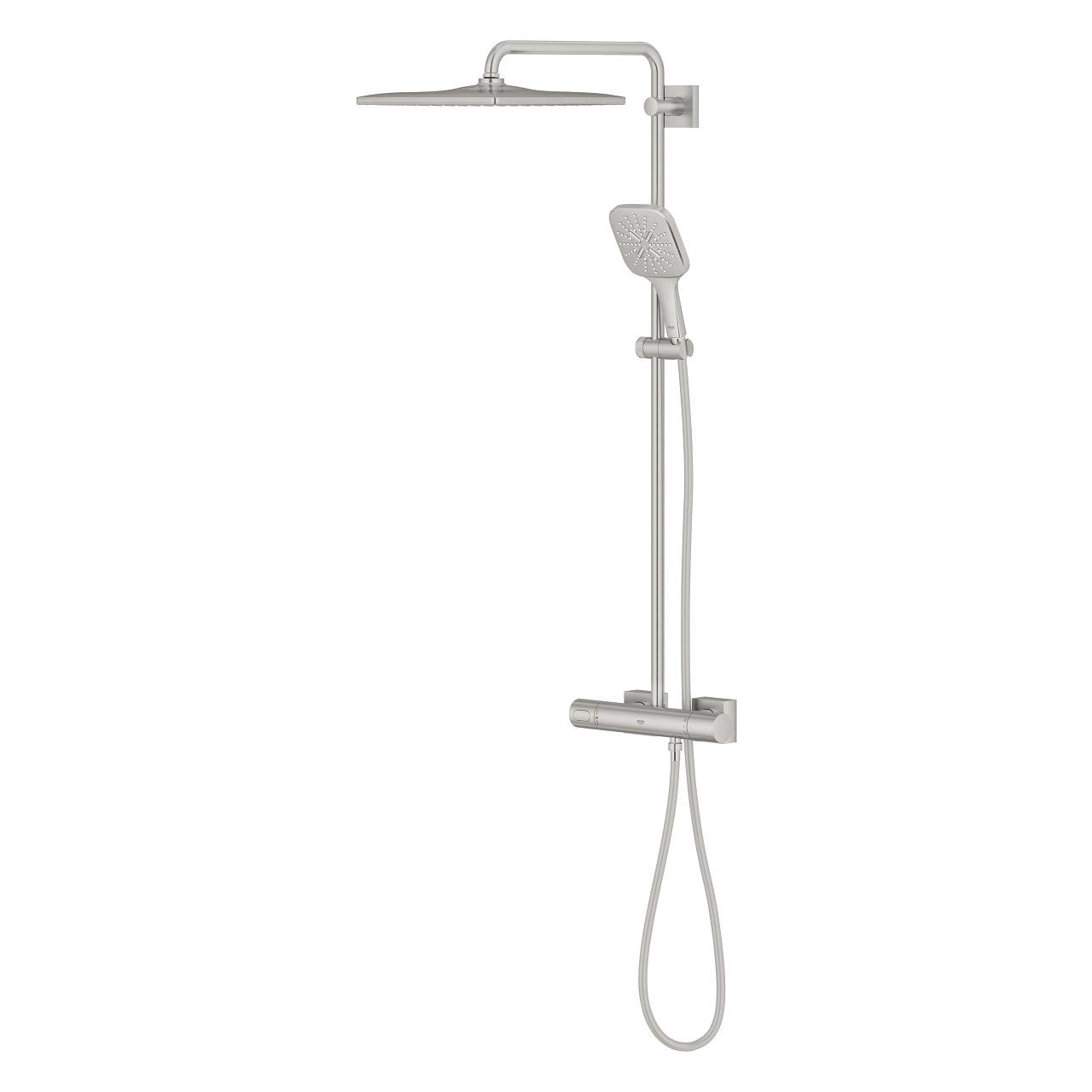 Душова система з термостатом Grohe Rainshower SmartActive 26837DC0 Сатин (195903) - фото 5