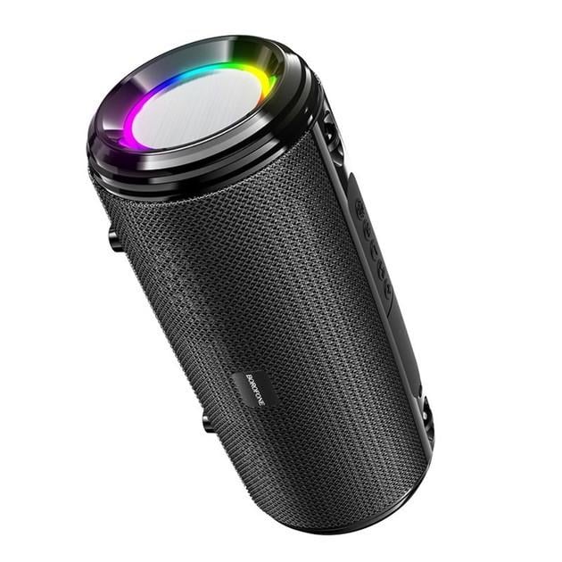 Портативна колонка Borofone BR13 Young вluetooth світлодіодне підсвічування 1200 мАч Чорний (2540238758)