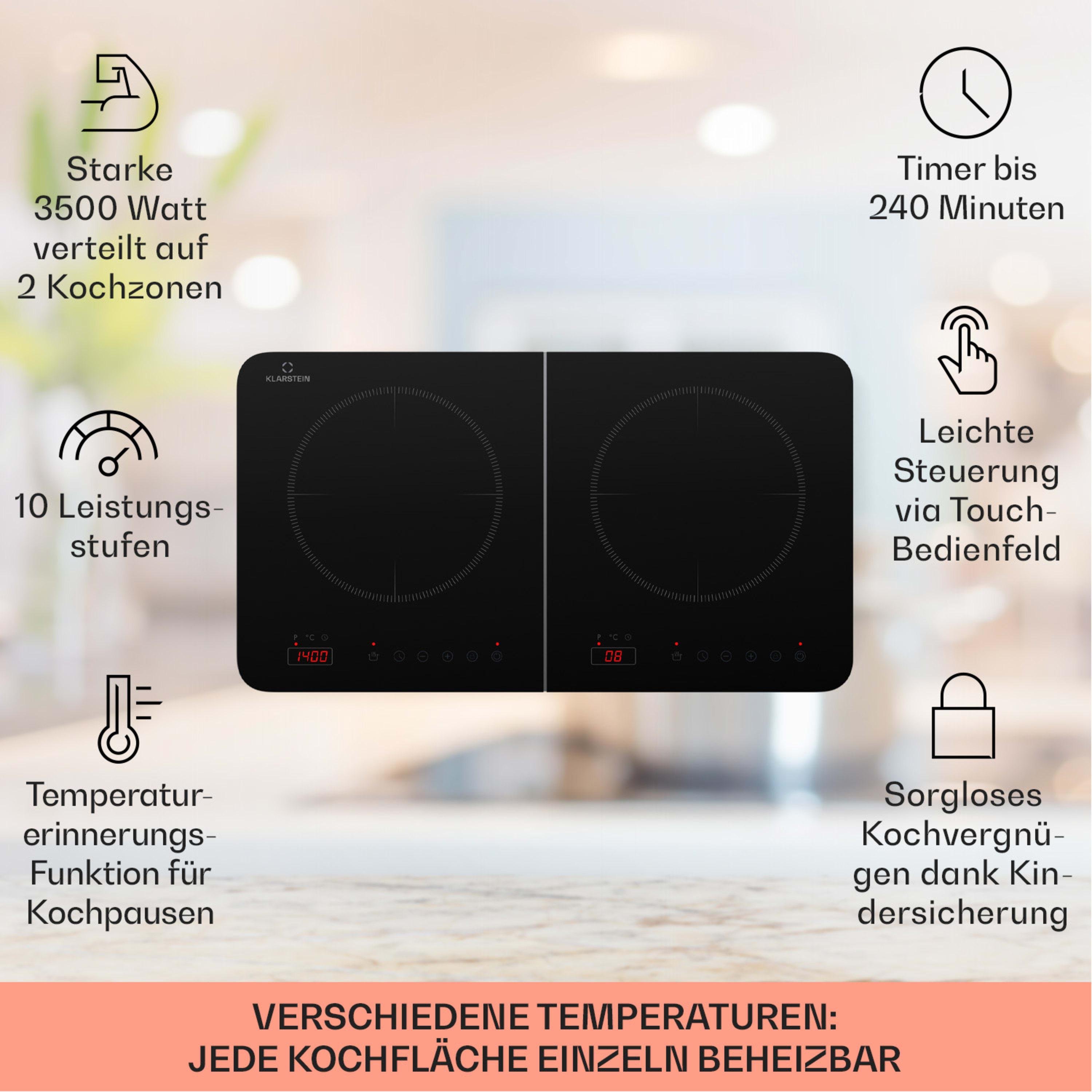 Варочная поверхность индукционная KLARSTEIN Cookio (10045282) - фото 4 Варочная поверхность индукционная KLARSTEIN Cookio (10045282) - фото 4
