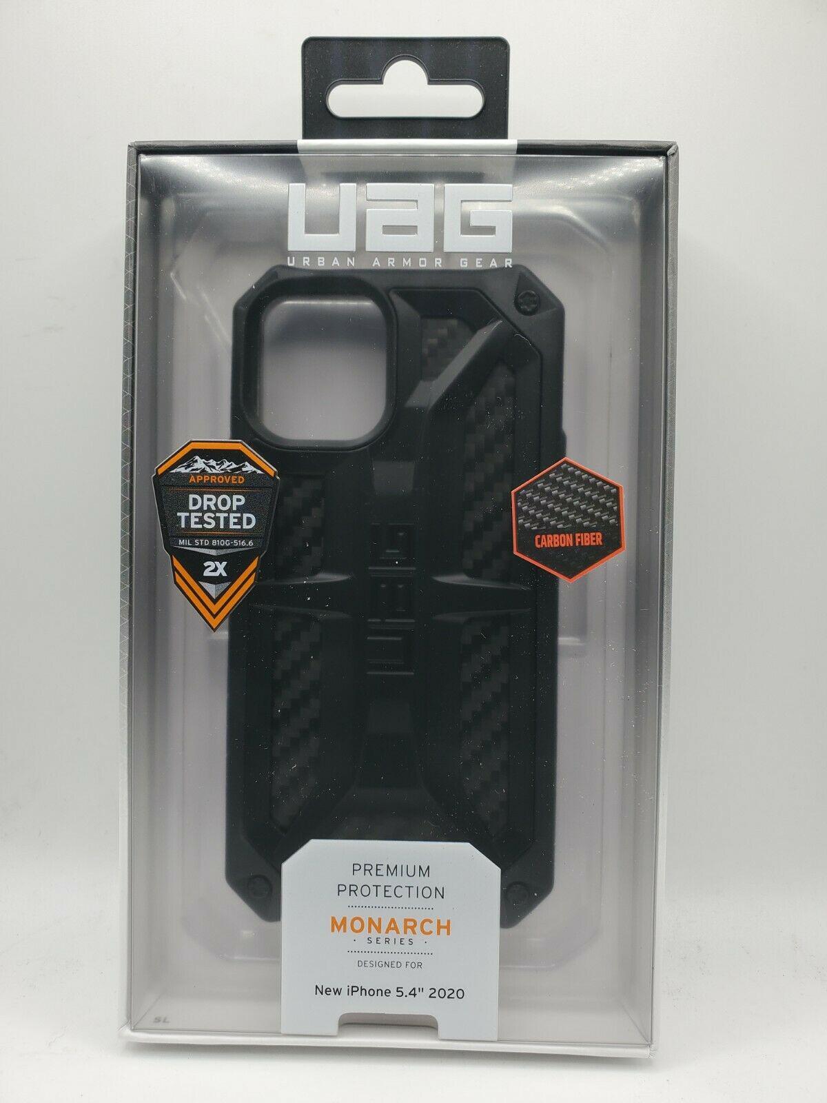 Чехол милитари противоударный UAG Monarch 112341114040 для Iphone 12 Mini 5.4" Black Carbon - фото 3