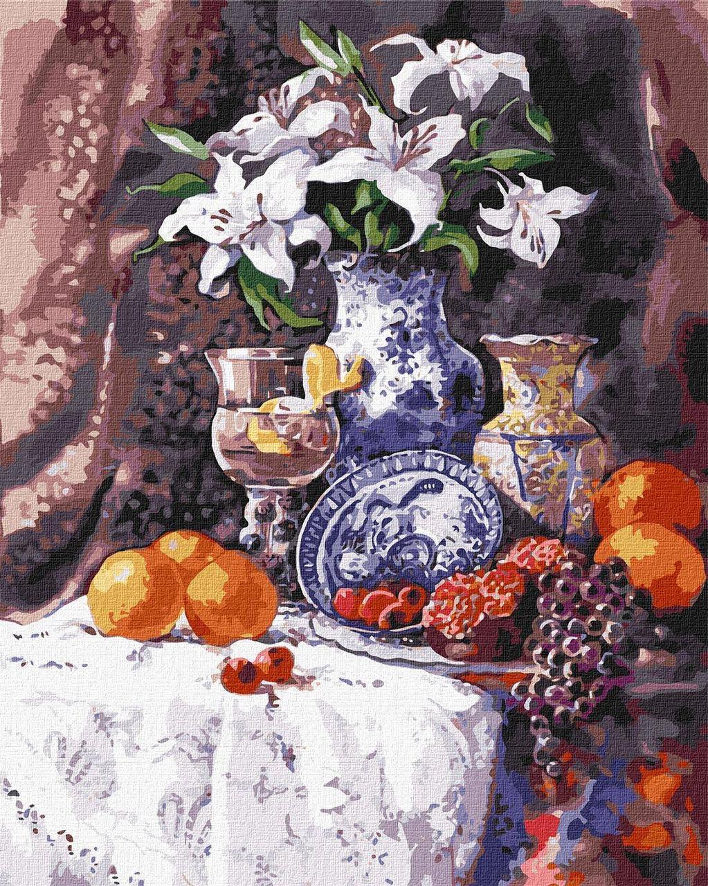 Картина по номерам Ideyka Белые лилии 40х50 см (2824287004)