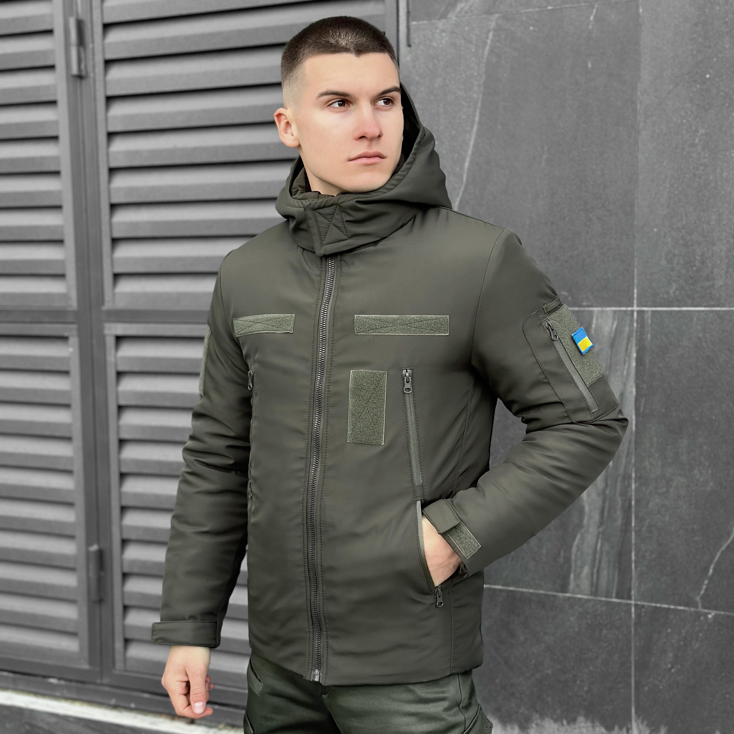 Куртка Pobedov Winter Jacket Motive Зима S Хаки (OWku1 420Skh) - фото 2