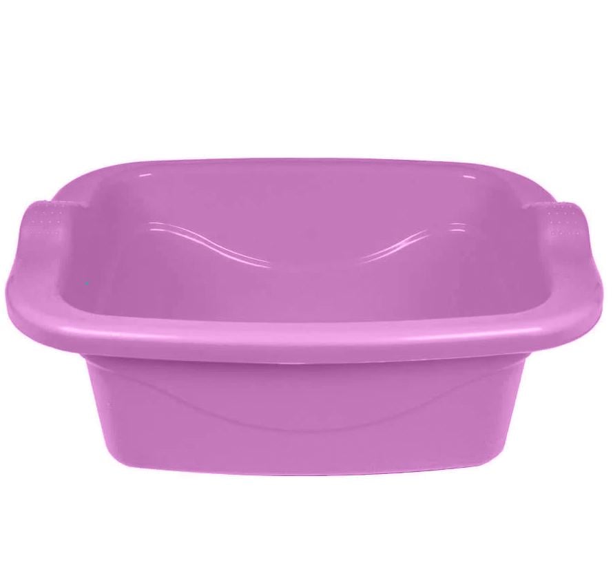Таз прямоугольный Консенсус Лазурит 10 л Розовый (MCS-11140)