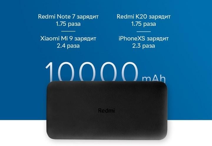 Повербанк Redmi PB100LZM 10000 mAh USB-C Black (10102) - фото 5