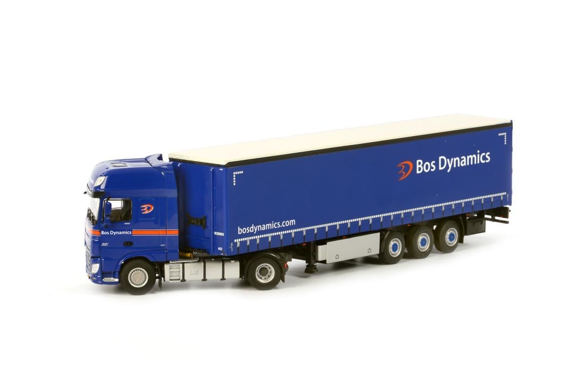 Игрушка трейлер daf XF 105 SSC curtainside tautliner 3 AXLE масштабная модель 1:50 4x2 см