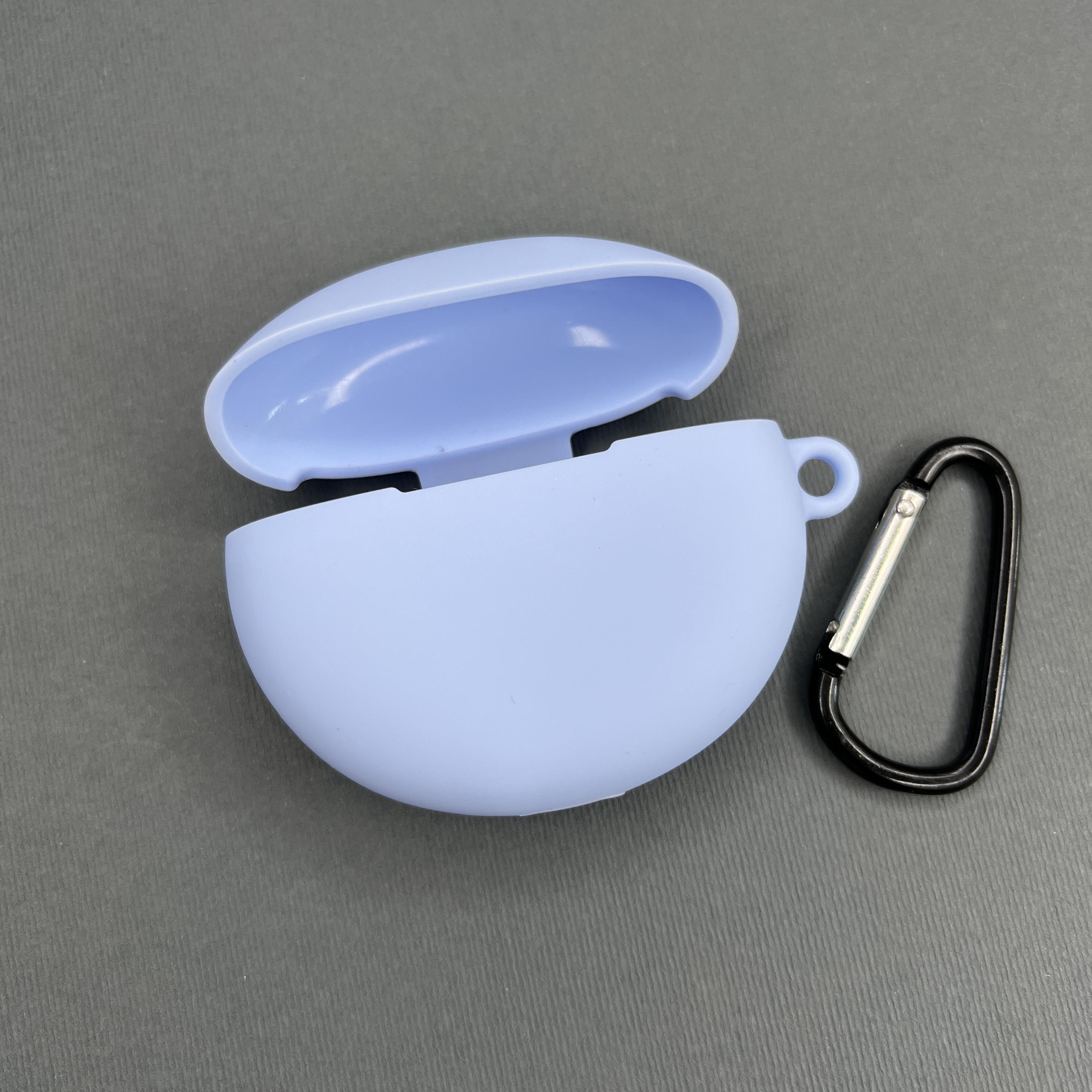 Чехол для наушников Xiaomi Redmi Buds 4 Active с карабином противоударный Голубой (529774) - фото 2