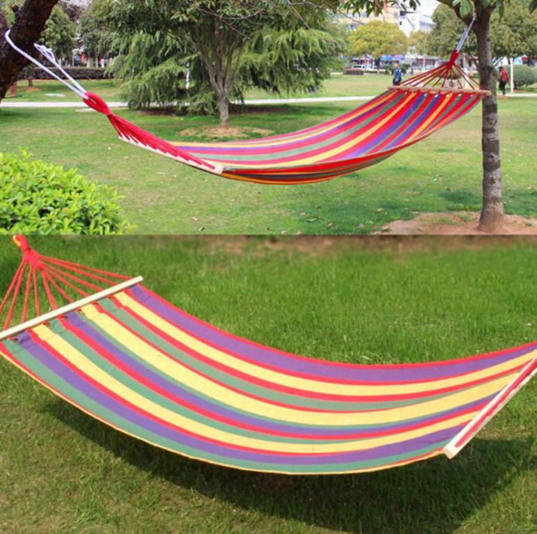 Гамак гавайский 200x80 см c перекладиной подвесной Красный (2104618619) - фото 8