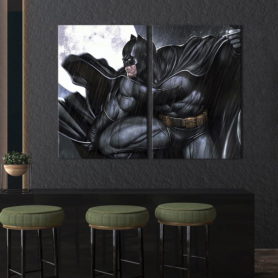 Настенный декор диптих картина на холсте для интерьера Batman dc comics 165x122 см (689-2)